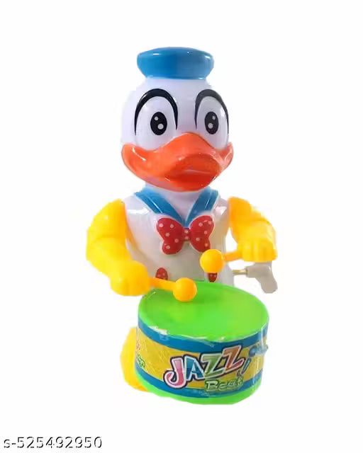 Key-Operated Cute Drummer Girl Rattle Musical Toy with Drumming and Dancing Action Toys for Kids Birthday Return Gift
