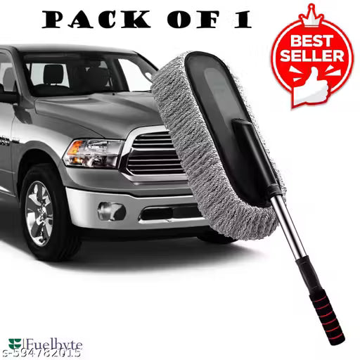 Car Dust Cleaner with Extendable Handle | Microfiber Cleaning Brush for e(Car Duster)