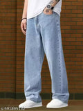 DAIME Boot-Leg Mid Rise Light Blue Men Denim Jeans