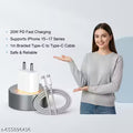 20W USB-C PD Fast Charger Adapter with 1M Type-C to Type-C Braided Cable | Compatible with iPhone 15 Series,