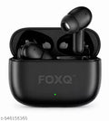 FOXQ T310 Buds Wireless Earbuds Bluetooth 5.4 with 40H Battery Backup, AI ENC Calling, Deep Bass, Touch Control & Type-C Fast Charging (Black)