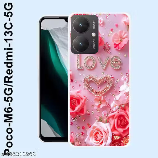 Poco M6 5G / Redmi 13C 5G Sport Mobile Back Cover (Soft Silicon )TPU Printed Back Cover Poco M6 5G / Redmi 13C 5G Back Cove