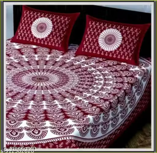 100% cotton double bed bedsheet (90*100)