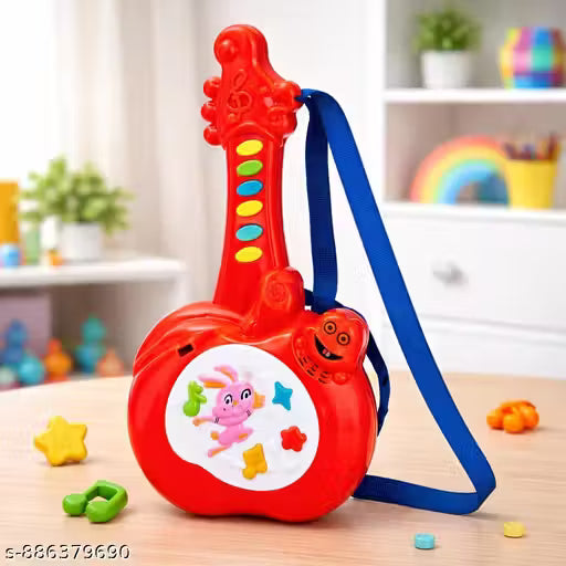 MULLICK Presents Baby Kids Musical Guitar Toy with Sound – Educational Interactive Music Learning Guitar for Toddlers & Children