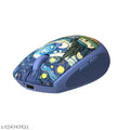Portronics Toad III Plus Rechargeable Bluetooth Mouse with Bluetooth & 2.4 GHz Wireless Connectivity, Stylish Illustrated Design, 6 Buttons, Soft (Blue)