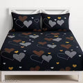 Glace-Cotton Bedsheet For Single/Double Bed With Pillow Cover