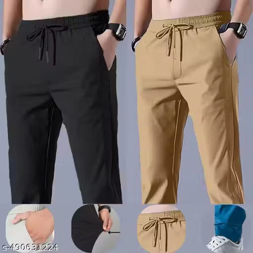 Black and Khaki Gents new style branded lower& fancy Night Track Pants zipper fly , light weight ,athletic , cheap, Durable,