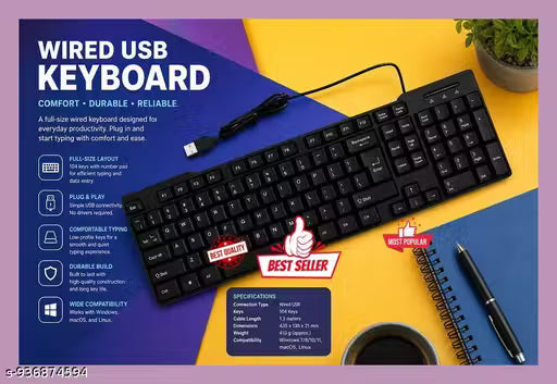 KEYBOARD FOR OFFICE ,GAMING,EDUCATION AND MANY MORE USES