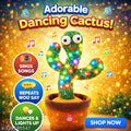 Dancing Cactus Toy Talking Cactus Toy Singing Cactus Toy Repeat Voice Cactus Musical Cactus Toy LED Dancing Cactus Funny Cactus Toy Interactive Baby Toy Mimicry Cactus Toy