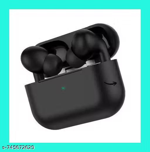 True Wireless Bluetooth Earphones With Long Playtime & Compatible For All Smartphones, Bluetooth 5.3 TWS Earphones Earbuds (Black Color)