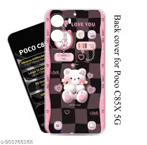 POCO C85x 5G,Back Cover & Mobile Back Caver Soft Silicon TPU Printed Back Cover & Designer Cases Cover.