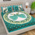 Jaipuri Cotton Double Bedsheet With 2 Pillow Covers