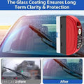 Car Glass Oil Film Cleaning Brush Automotive Glass Cleaning Tool with Hydrophobic Coating Cleaner for Windshield, Improves Clarity and Visibility, Removing Oil Film, Dirt, Grime