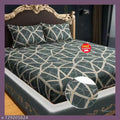 Premium Floral Printed Fitted Bedsheet with Pillow Covers