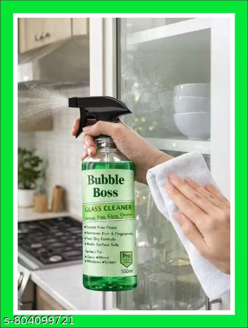 Glass Cleaner 500ml – Easy Spray Application – Use on Car Windows, Home Glass, Mirrors & Screens