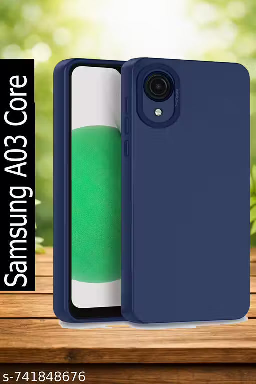 Silicone Cloth Back Cover For Samsung Galaxy A03 core (blue)