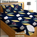 DOUBLE BED FITTED BEDSHEET WITH TWO PILLOW COVERS