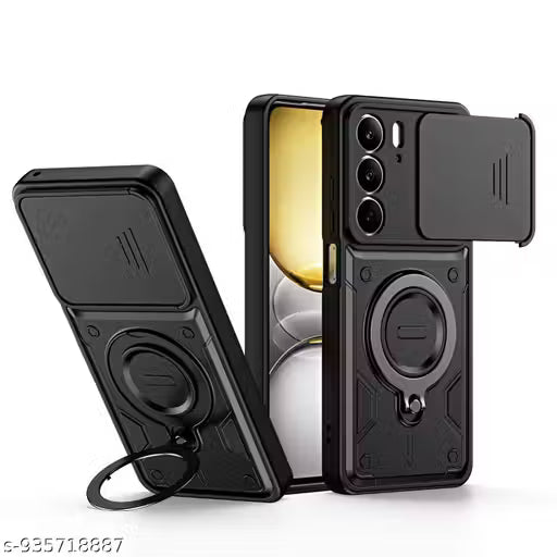 Vikeko Back Cover For Realme P3 Lite 5G (Black)