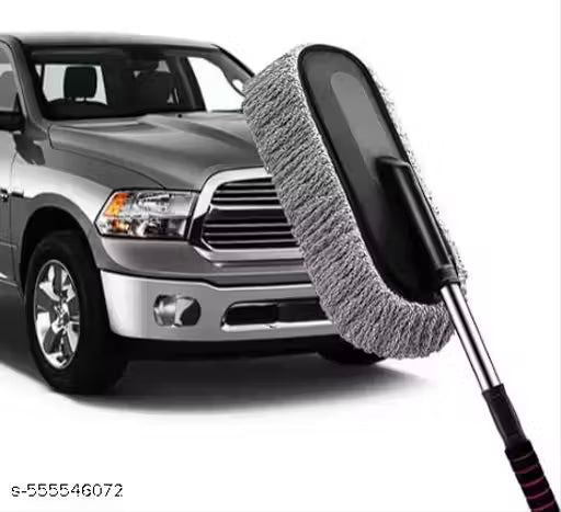 GLEAMIFY Microfiber Flexible Car Cleaning Duster Car Wash Dust Wax Mop Car Washing Brush Car Duster/Cleaning Cloths Brush Dusting Tool