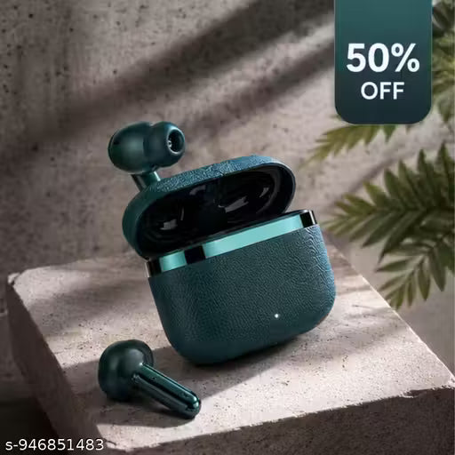TN Leaf Wireless TWS Bluetooth Ear buds | High-Quality Sound | Long Battery Life | Touch Control Ear buds |