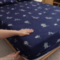bedsheet/Elastic fitted bedsheet/Fitted bedsheet 320 Tc premium quality cotton bedsheet with 2 pillow covers.