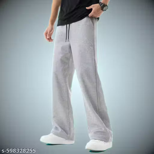 Relaxed Fit Cotton Trousers | Casual Drawstring Lounge Pants/men joggers,cotton joggers,casual wear