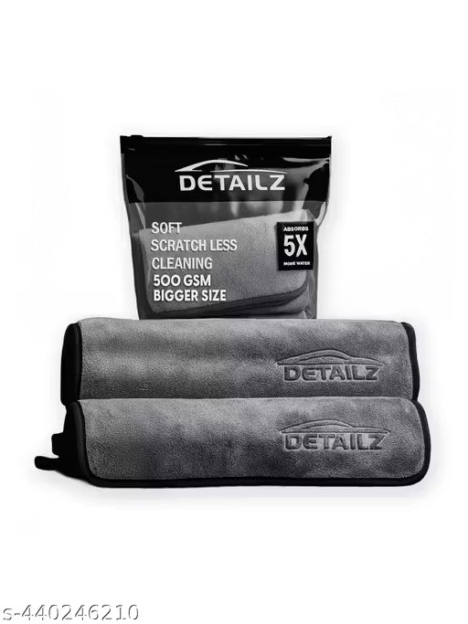 DeatilZ Super Soft Microfiber Cloth 40*60cm 500 GSM Pack of 2