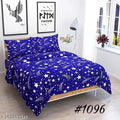 Beautifully Designed 3D Double Bedsheet With 2 Pillow Covers (Size 90x90 Inches)