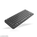 Portronics Bubble Multimedia Wireless Keyboard 2.4 GHz & Bluetooth 5.0 Connectivity, Noiseless Experience, Compact Size,