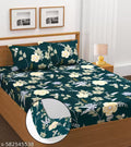 Elastic (Fitted) Bedsheet With Pillow Cover ( Pack of 1) Fit Upto 6 Inches Mattress