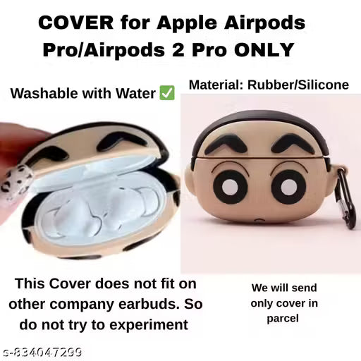 SHINCHAN DESIGN Silicone COVER for Apple Airpods pro (2019)/Airpods 2 Pro (2022) ONLY