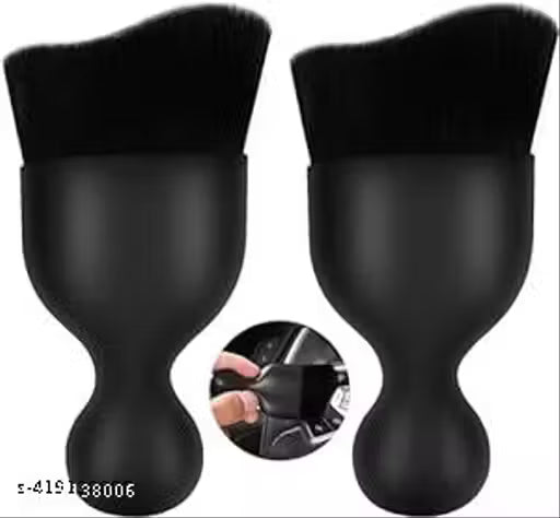 scratch Free Car Interior Cleaning Tool Brush with Cover, Car Duster, Car Detailing Brushes Interior Duster, Auto Interior Soft Bristles Cleaning Brush Dusting Tool for Car, Office, Keyboard 2pcs