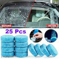 ACUTAS Car Windshield Cleaning Tablets, Car Glass Cleaner, Car Glass Cleaner Tablet, Car Window Cleaner, Car wiper Glass cleaner, Pack Of 25 Tablet Concentrate Vehicle Glass Cleaner