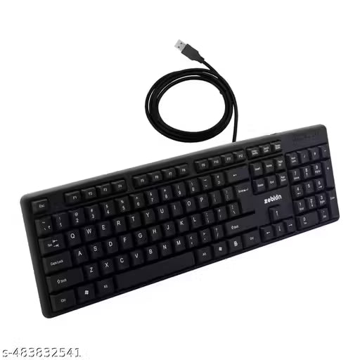 ZEBION K500 Wired USB Desktop Keyboard (Black)