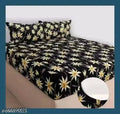 All Around Fitted (Elastic) Cotton Double Bedsheet With 2 Pillow Covers