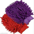 1 Pcs Microfiber Cleaning Hand Glove (Multicolor)