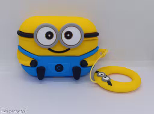 Trendy Headphone Cases Cartoon Character Silicone Case Cover for Earpods Pro and Pro 2 Protective Skin with Keychain