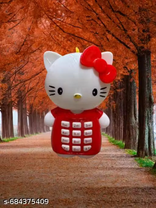 New Baby Hello Kitty Phone with Music, Baby Learning Toy, Christmas Birthday Gift
