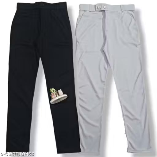 Man's black Trouser/ Men's Chain Button Formal pant/ Man's Boys Office Pant/Trousers/Casual man Pant white/ Premium Side Pocket Pant for men's