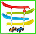 Racer Ramp Car Track Toy for Toddlers – 4 Level Zig Zag Sliding Glider with 4 Mini Racing Cars – Educational Montessori Vehicle Playset for 1 2 3 Year Old Boys & Girls