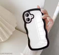 Apple iPhone 16 Case Clear Curly Wave TPU Cover, Cute Silicon Transparent Curvy Frame Slim Fit Stylish,