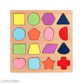 Wooden Geometric Shape Puzzles For Kids | Colorful Shape Puzzle Puzzle Board For Toddlers | Preschool Educational Learning Letter Toys,