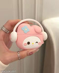Cute Cartoon Girl Silicone AirPods Pro 2 Case with Headband Design | Shockproof Earbuds Cover with Keychain
