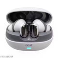 GOAT TARANGA True Wireless Earbuds with Bluetooth 6.0, 40H Playtime, Deep Bass & IPX5 Waterproof - WHITE