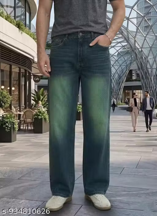 Capture the ultimate retro vibe with our Green-Tinted Whisker Denim.