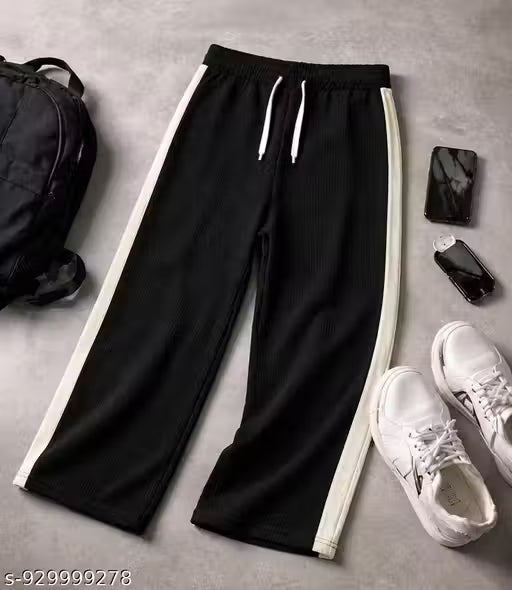 Baggy Fit Corduroy Track Pant For Men