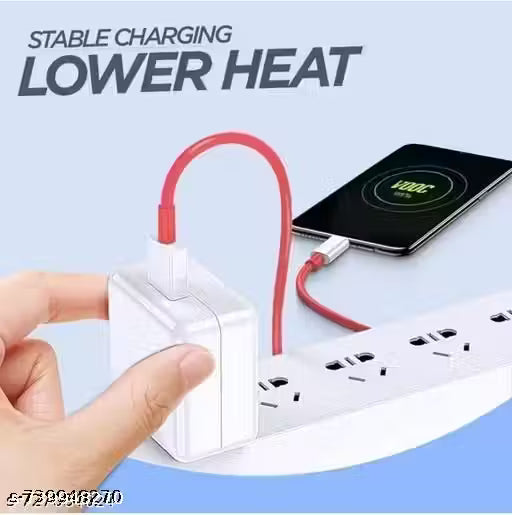 85 Watt Super-Fast Charger, 5A PoweEr Adapter Fast Charging Mobile Charger With Detachable Cable Supports Supervooc,