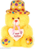 Trendler yellow teddy bear with cap gift purpose kids friendly 12 inch