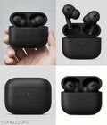 Airpods Wireless Bluetooth and Earbuds With Charging Case, Bluetooth Version Matte (BLACK).