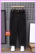 Girls Baggy Denim Jeans for Kids and Teens Soft Black Wide Leg Jeans High Rise Loose Comforts Fit Trendy Casual Street Style Jeans for Daily Wear School Outing Party Fashion Denim Pants